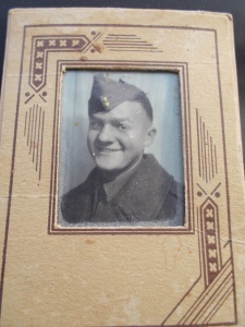 This photograph show Uncle Clifton Hiltz in uniform.